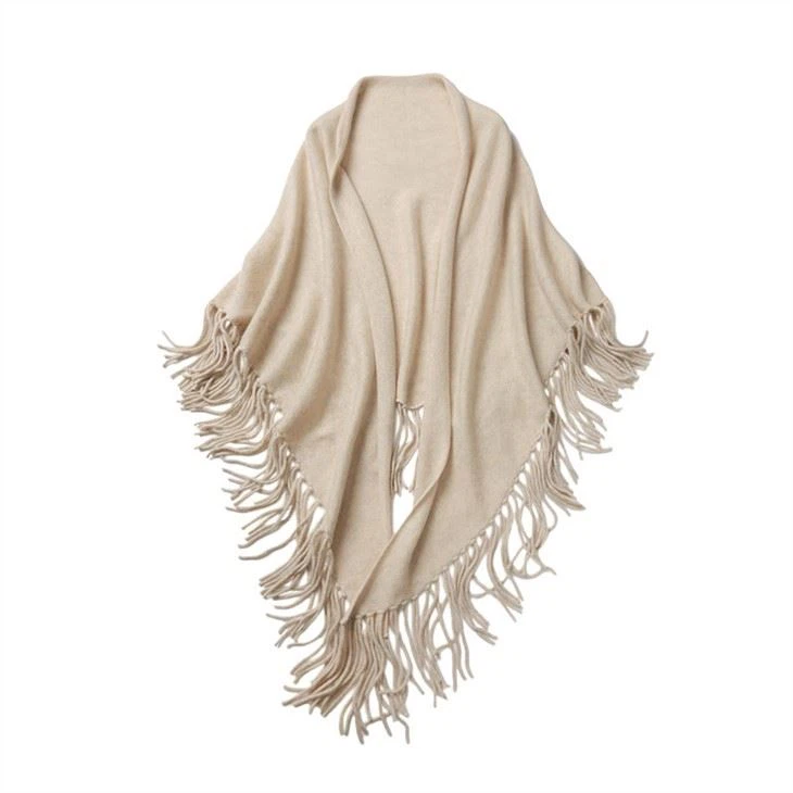 Pure Cashmere Knitted Thick Scarf
